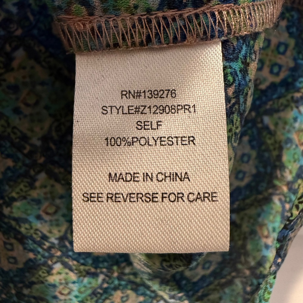 Daniel Rainn Geometric Print Button Front Blouse … - image 11